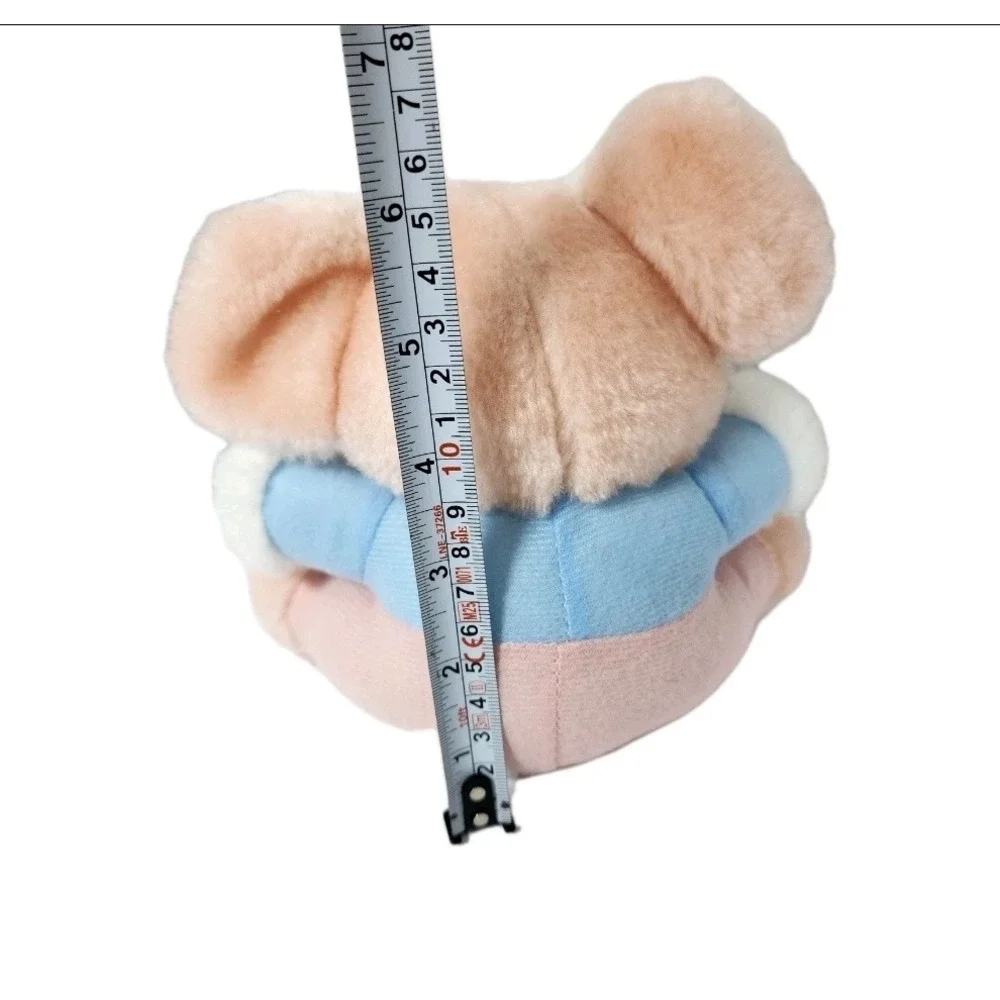 Vintage Mouse‎ Plush Toy Animal Stuffed Soft Pink Blue Outfit Easter Spring Gift